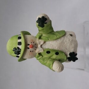 Sarahs Attic Vtg March Leprauchan Snowonders Figurine